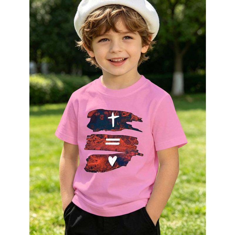 Witness Love Summer Kids Fashion Clothing T-Shirt Printed Short-Sleeved T-Shirt Casual Top