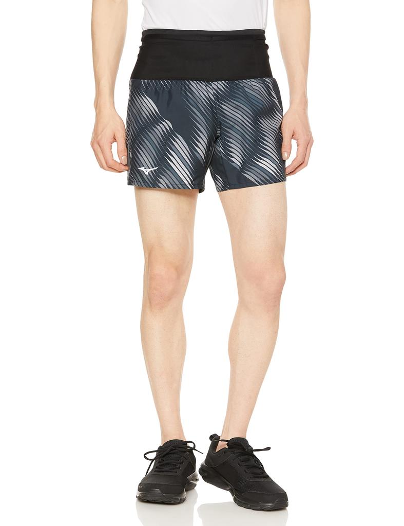 Mizuno Standard Running Wear J2MBA020 Size S Men's Black/Gray (J2MBA020)