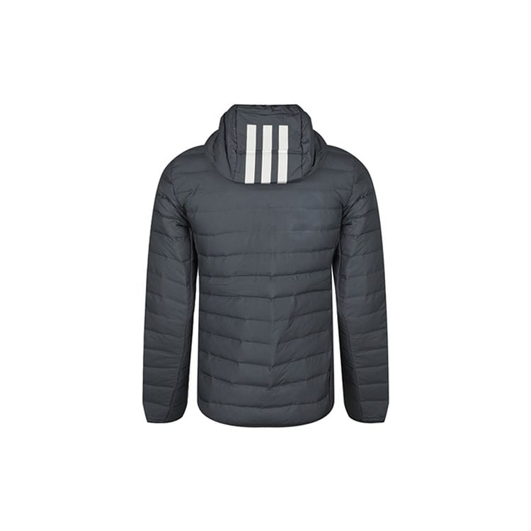 Adidas Down Jackets Men's Carbon Black Hooded Moderate Other DZ1420