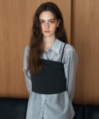 YUPPE Layered Bustier Top_Stripe