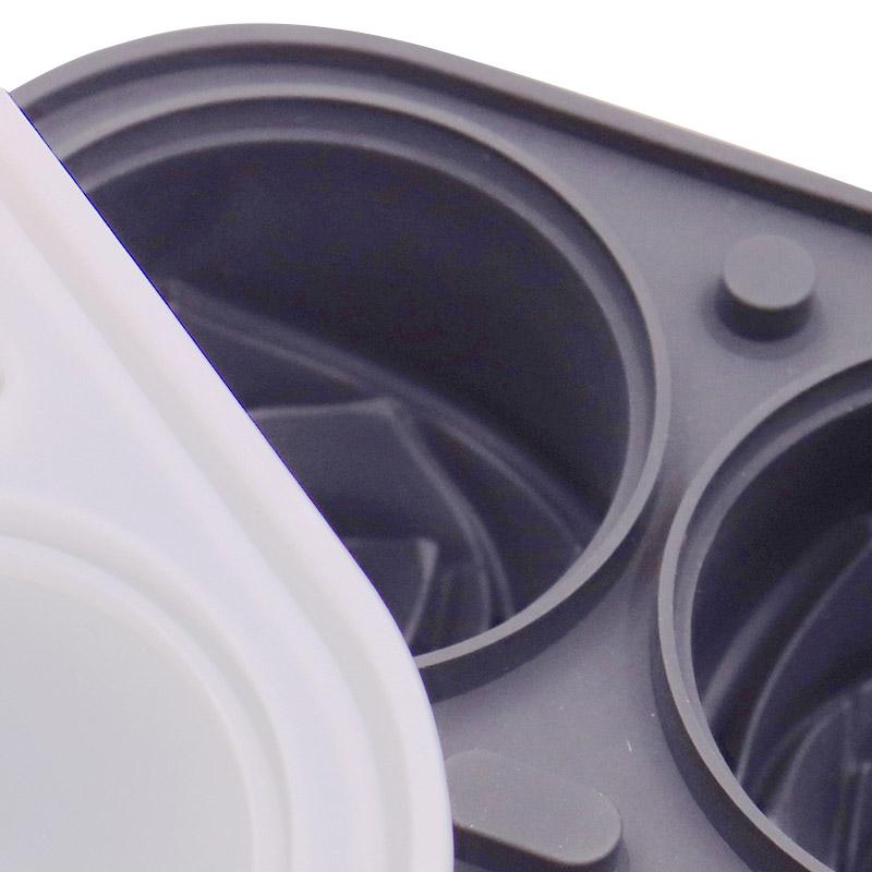 4 Grids Ice Ball Silicone Ice Cube Maker Rose Flower Shape Ice Mold 3D Whiskey Cocktail Ice Mould