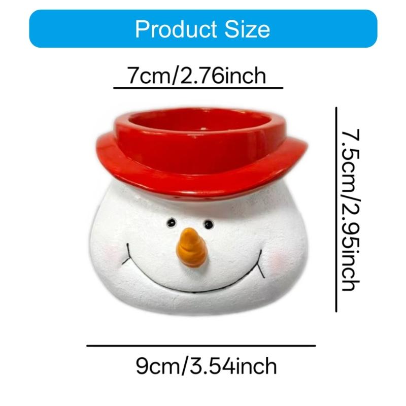 Christmas Flower Pot Succulents Planter Christmas Decorative Flower Pot,Snowman Santa Cartoon Planter Pots Art Decoration