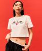 Schism Inducing Cupid Cropped T-Shirt, White