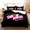 Cool Viral Regional Mexican Band Fuerza Regida Full Printed 3PCS Bedding Duvet Cover + 2 Pillowcases Teen Dorm Home Decoration