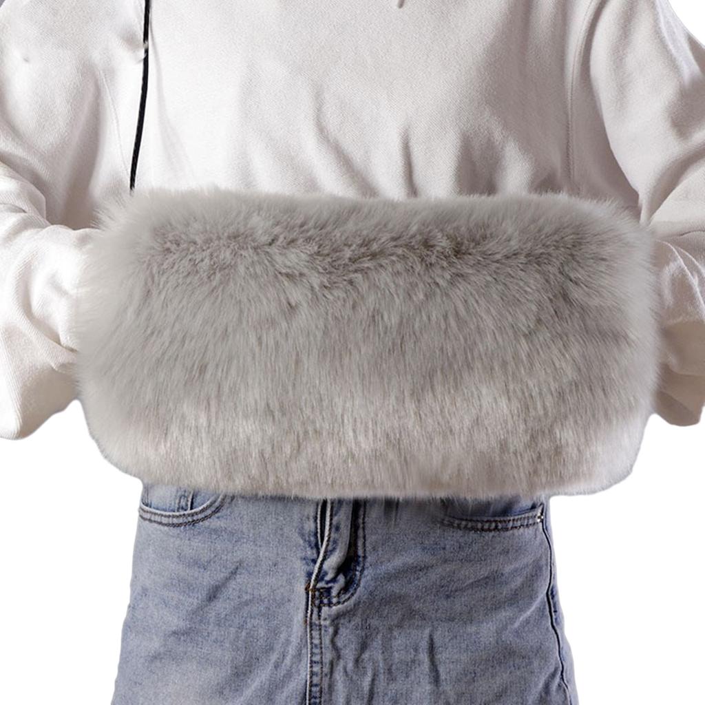 Winter Plush Hand Muffs for Men Women Warm Thermal Hand Muff Hand Warmers for Outdoor Skiing Cold Weather Hand Protector