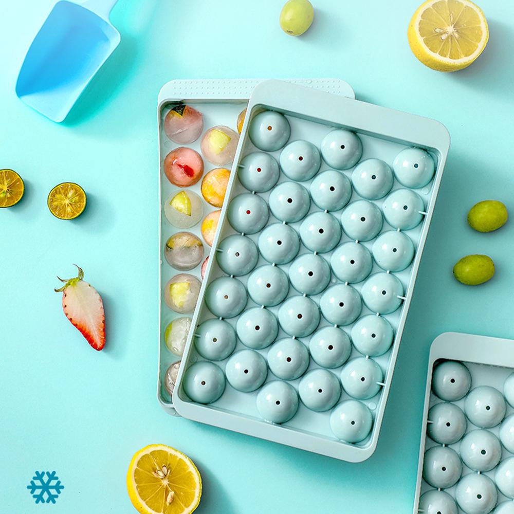 1 Set Formă Cuburi de Gheață Tavă Gheață pentru Congelator Cu Cupă Gheață și Clești, Formă Cuburi de Gheață Ușor de Eliberat Cu Cutie de Depozitare Pentru Frigider