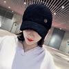 Versatile Hat Autumn and Winter Lamb Wool Solid Color Warm Baseball Cap M Standard Curved Brim Cap Fashion Trendy
