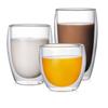 2-6 Stück Doppelwandige High-Borosilikatglas-Tasse Hitzebeständig Tee Milch Espresso Kaffee Saft Wasserbecher Bar Trinkgeschirr Geschenk