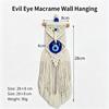 Turkish Evil Eye Macrame Wall Hanging Hand Woven Cotton Tassel Boho Decor