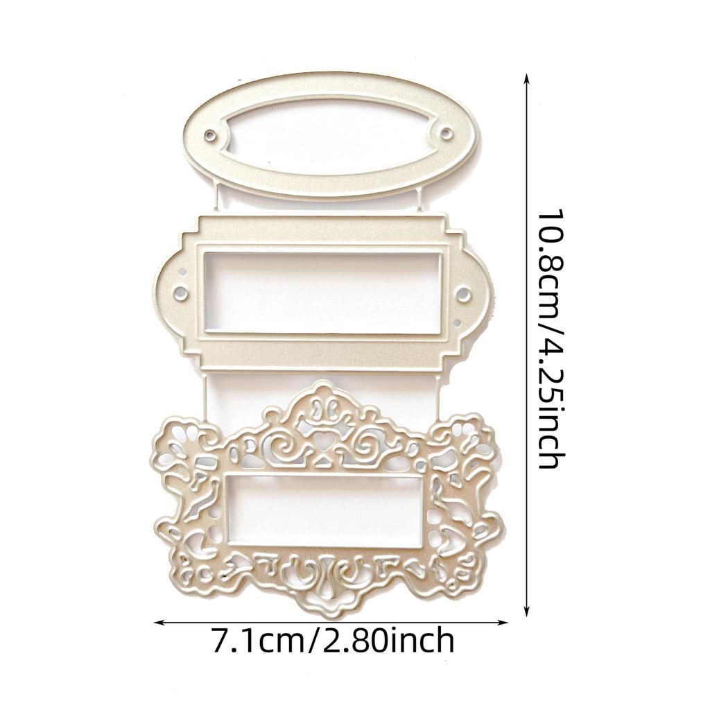 Záložky Scrapbooking Card DIY Dekorační raznice Ruční práce Kovový rám Vyřezávací raznice Razící šablony Šablona Forma