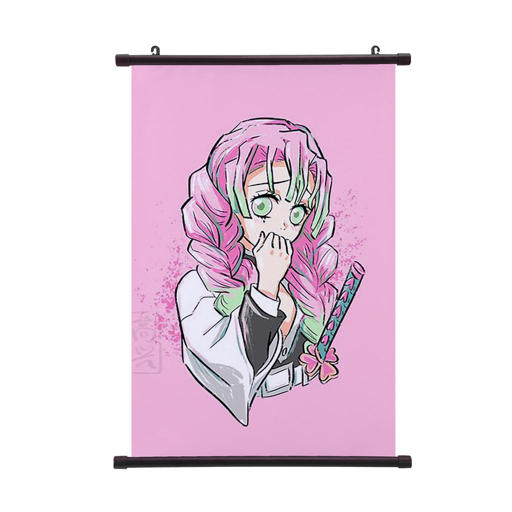 Demon Slayer Nezuko Poster Tecknad Kimetsu No Yaiba Rullposter Vägg Rullposter Populärt Mönster Målning Poster