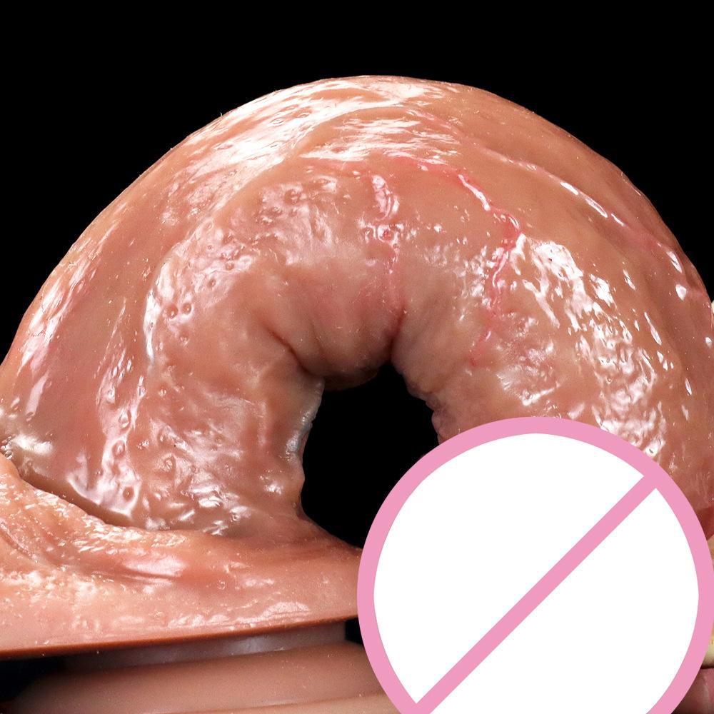 Fake Dildo Super Soft and Oversized Manual Silicone Simulation Penis Female Product