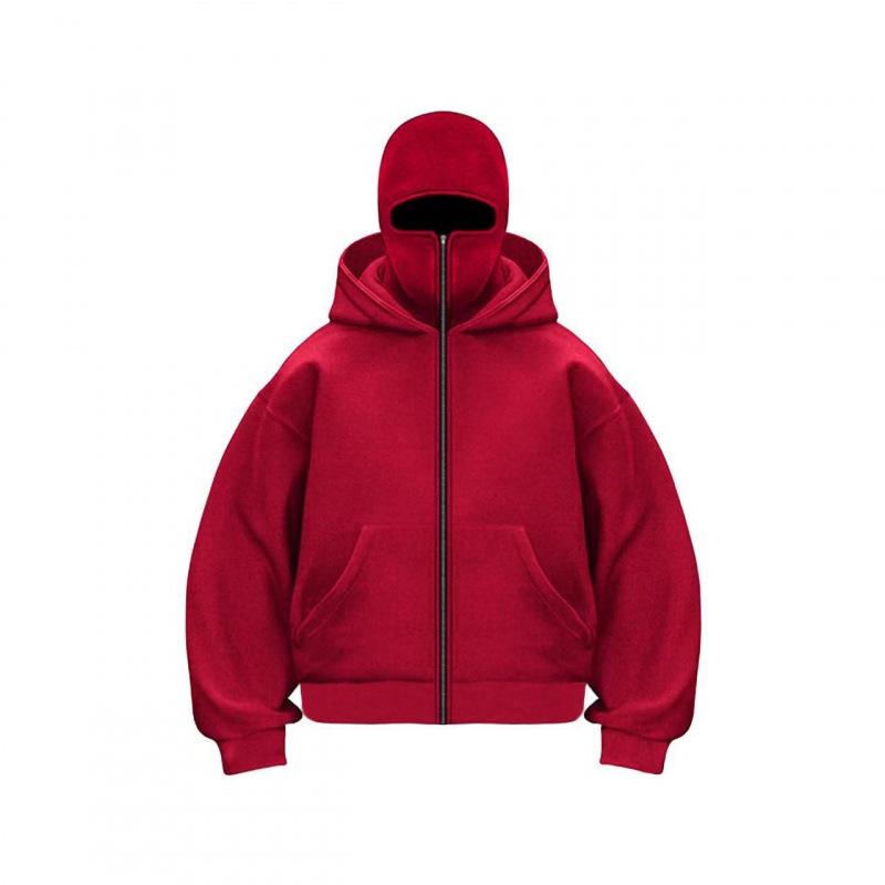 2025 Euro-Asian Men's Autumn/Winter Double Hood Hoodie – Unique Design, Long Sleeve, 250g