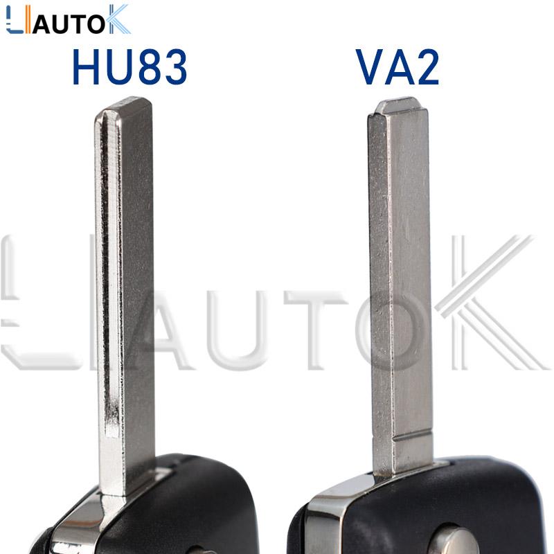 Smart Remote Key Case For Peugeot 207 307 308 407 607 807 For Citroen C2 C3 C4 C5 C6 2/3 Buttons Auto Flip Folding Car Key Shell