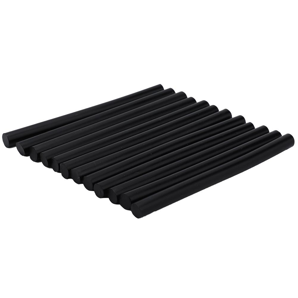 12Pcs Professional Wig Hair Extension Hot Melt Glue Adhesive Sticks Hair Styling Tool Black