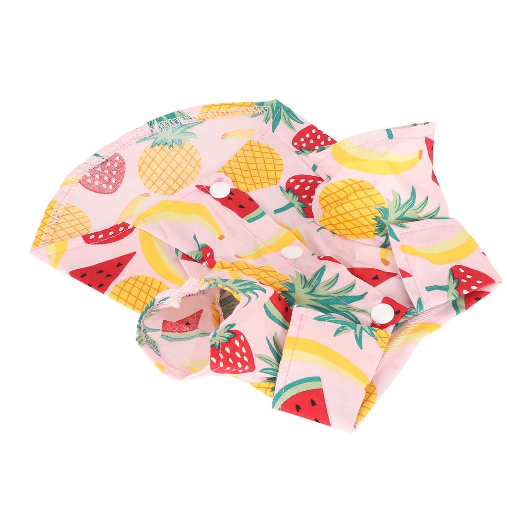 Hund Frucht Print Shirt Atmungsaktiv Kühl Modisch Niedlich Haustierkleidung für Frühling Sommer