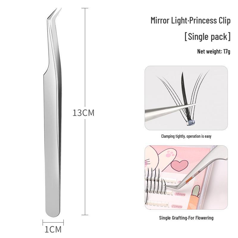 Goldfeder Falsche Wimpern Pinzetten Set - Grafting & Curling Beauty Tools