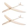 2pcs Wooden Glider Airplane Toy: Hand-Throw Model - Blank Unfinished Wood Glider For Painting & Assembly - Fun Outdoor Toy For Boys Ages 4 & Up