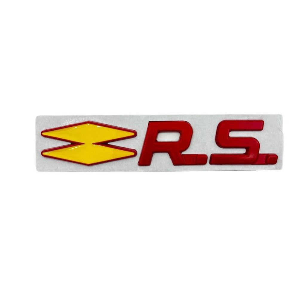 RS Car Emblem Sticker for Renault Sport: Clio, Megane, Twingo