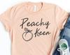 Peachy Keen and Kids Tshirt, Peach and Kids Tshirts, Fruit and Kids Tshirts, Vacation Gift, Peachy and Kids Tshirts, Peach Art