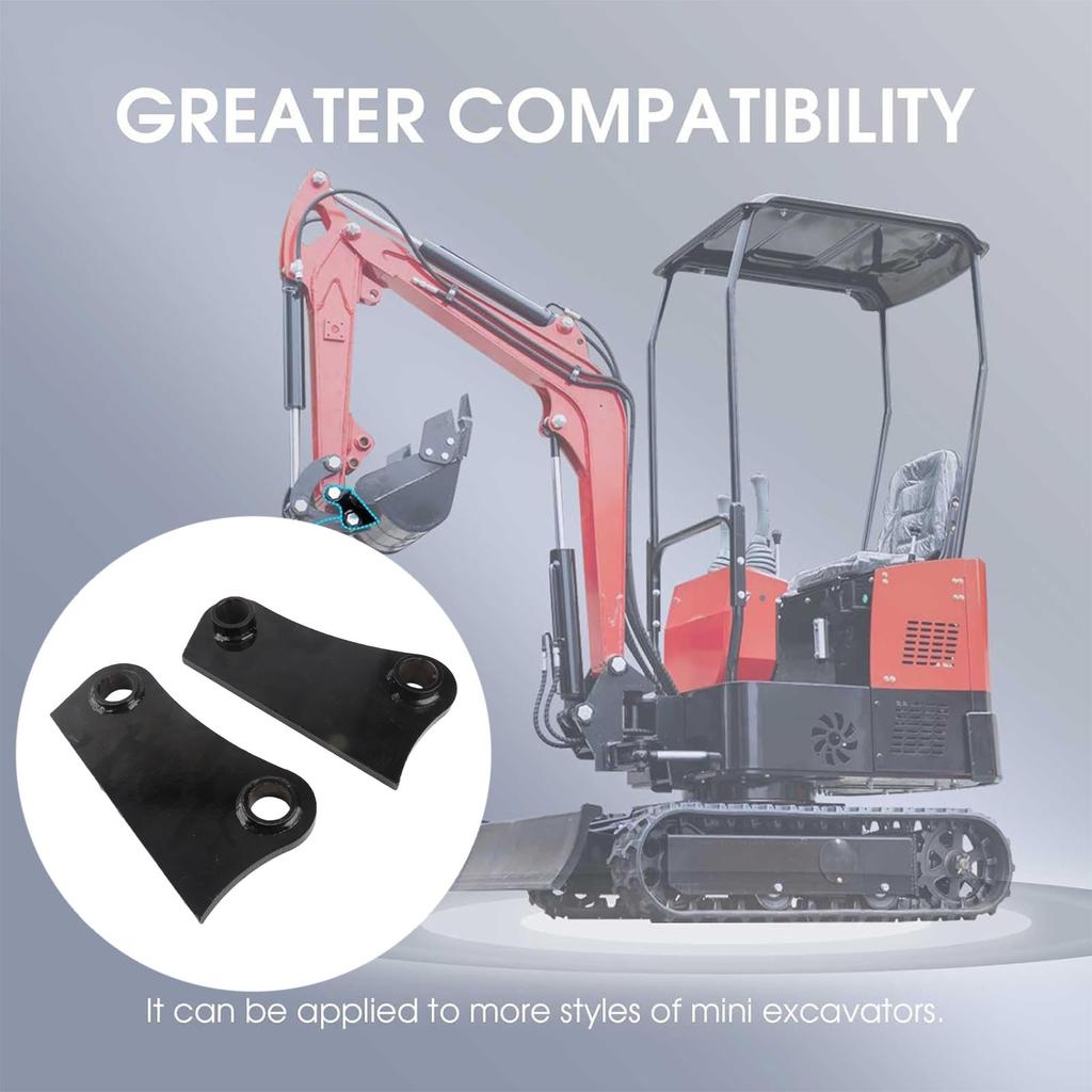 2 Pcs Mini Excavator Bucket Ear Replacement for Cat 305 306 Mini Excavators 45mm 5 Inch C C Weld On Bucket Attachment