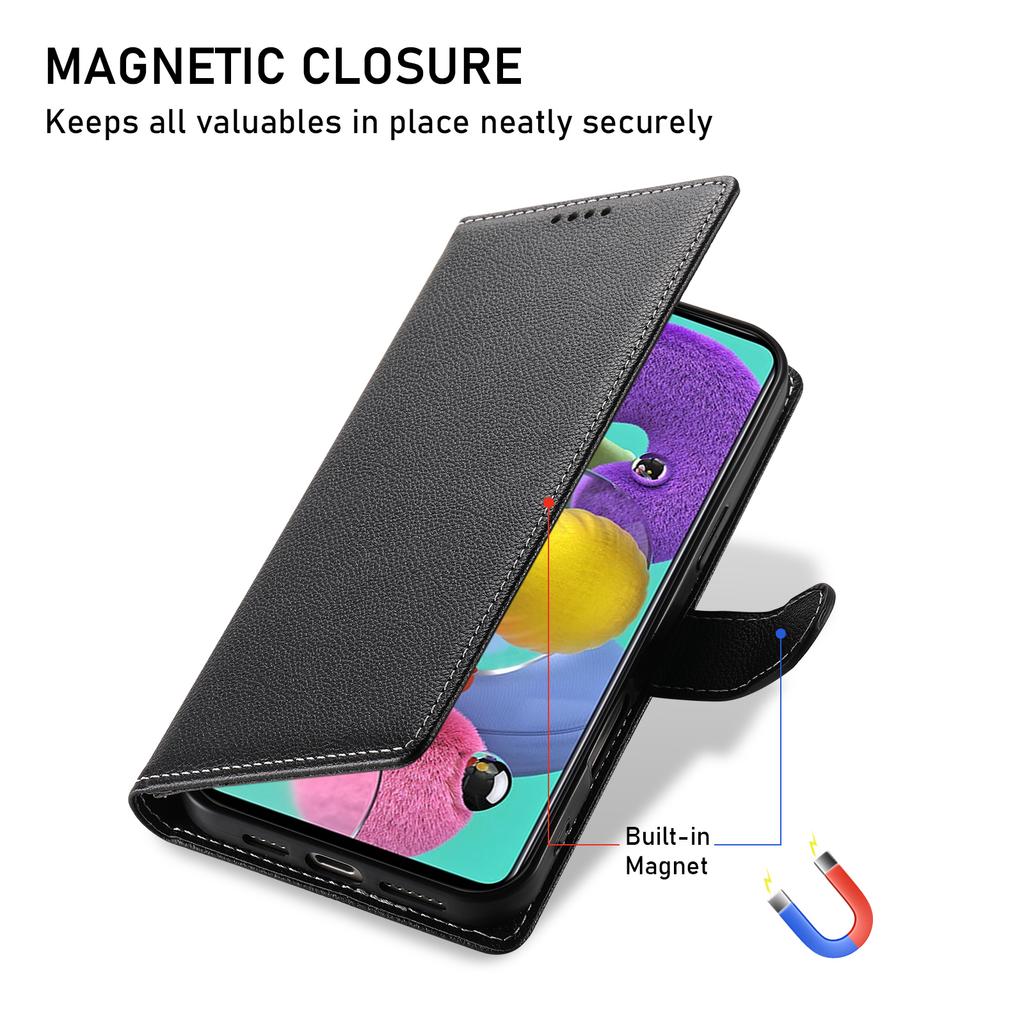 DF-012 Etui dla Samsunga Galaxy A35 5G Skóra o fakturze liczi Magnetyczne zapięcie Portfel Stojak Pokrowiec na telefon