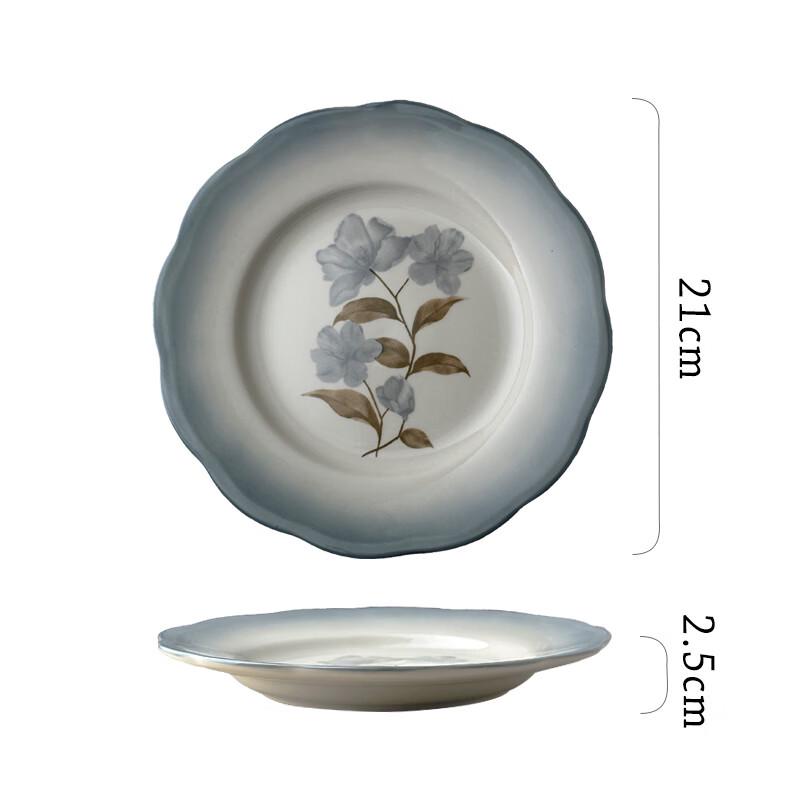 Vintage French Ceramic Dinner Plates