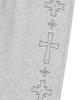 MAHAGRID Cross Stud Sweatpant Gray(Mg2Gsmpa09A)