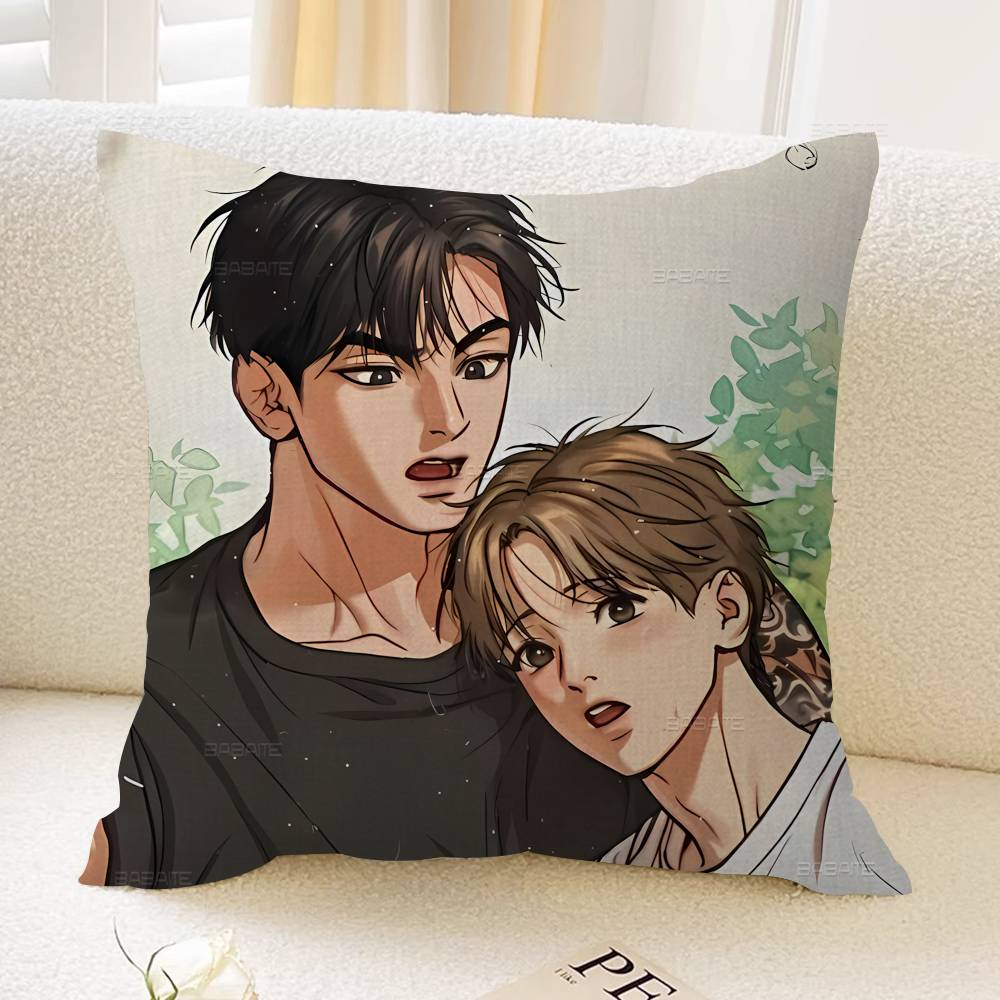 Manhwa Joo Jaekyung Kim Dan Cushion Cover Decorative Pillow Sofa Home Decor case pillow cases