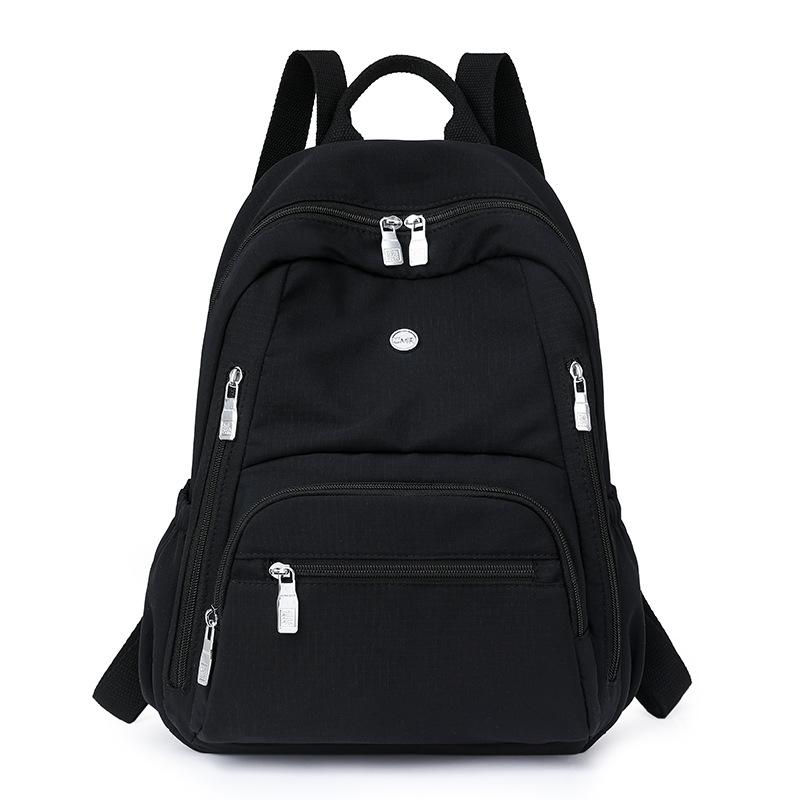Women's Solid Color Backpack Travel Backpack Student Schoolbag