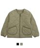 Cream Soda Lab Warm-Up Quilted Two-Way Jacket Khaki