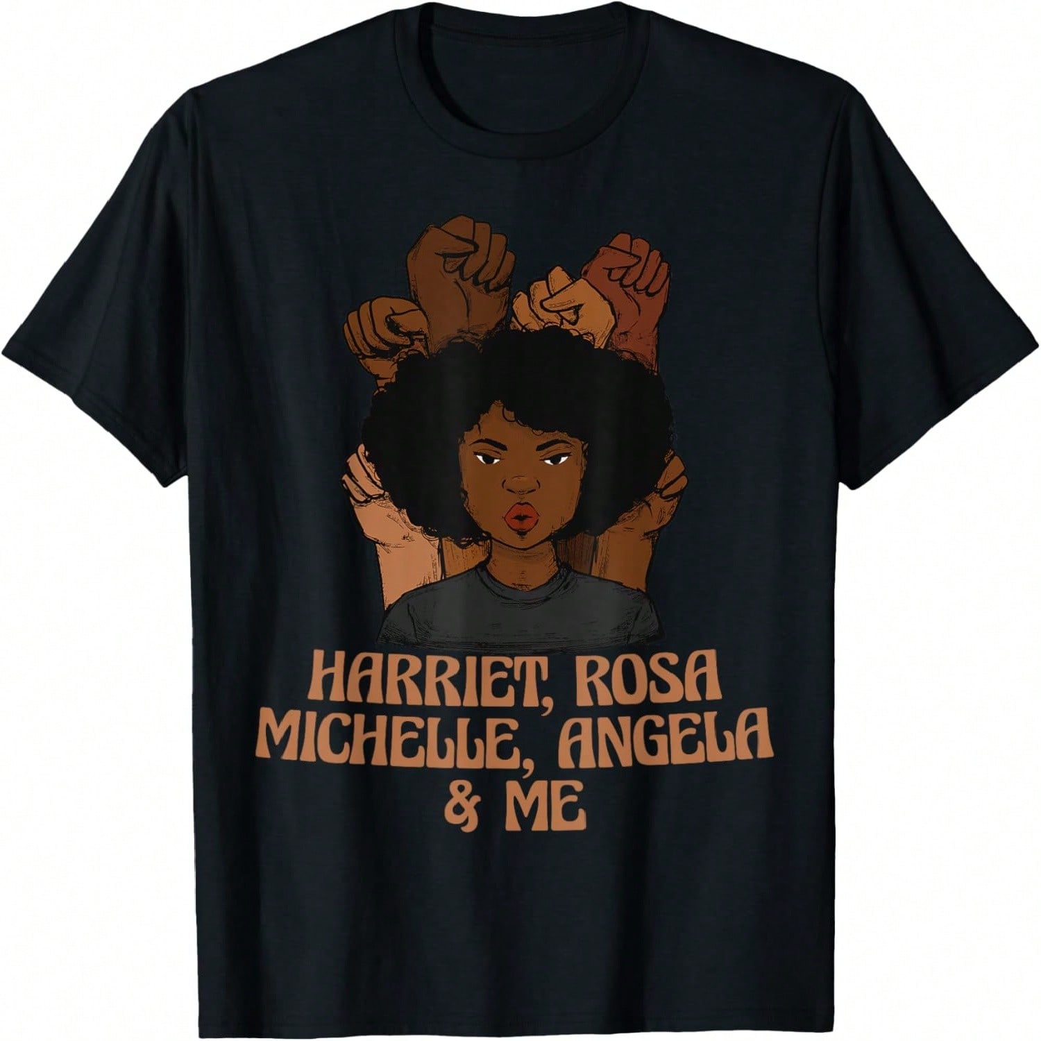 Black Pride Harriet Rosa Angela Michelle & Me T-Shirt S разноцветный