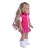 3 teile/satz Mädchen Puppe Kleidung Kleid Anzug Set Top Rock Mantel für 18 zoll Mädchen Baby Puppen (n1339)