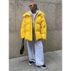 Womens Loose Solid Hooded Thick Padded Warm Winter Jacket