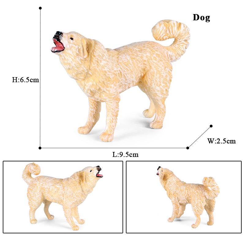 Oenux Dog Animals Model Husky German Shepherd Rottweiler Saint Bernard Action Figure Puppy Figurines PVC Collection Toy Kid Gift