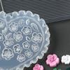 Herzförmige Silikonformen für 3D Gel Nail Art Kirschblüten-Design Wiederverwendbare DIY Nagel-Charms Zubehör