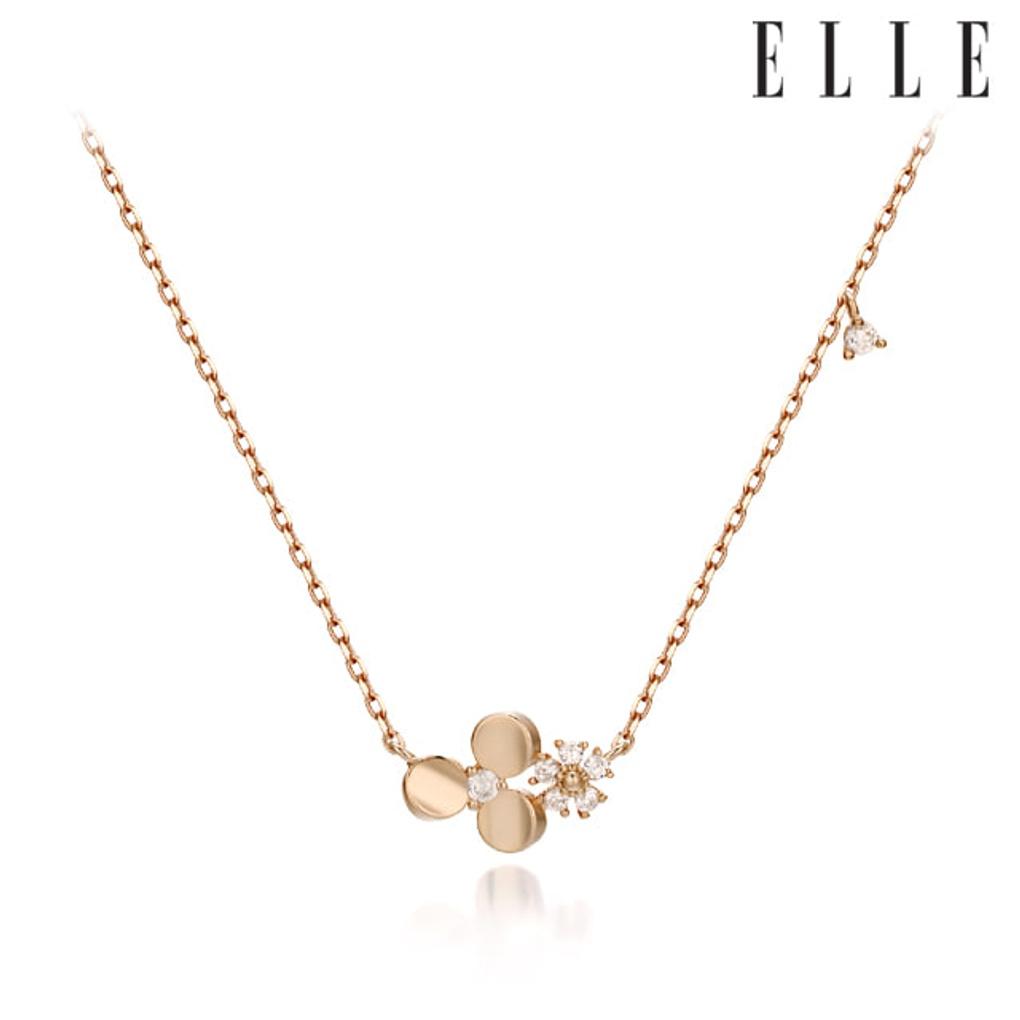 

Stone Flower Necklace ELBRNN158 rose gold