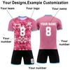Custom Soccer Jersey Set for Men and Youth Personalized Team Uniforms Quick Dry Sportswear with Number Printing for Training and Matches