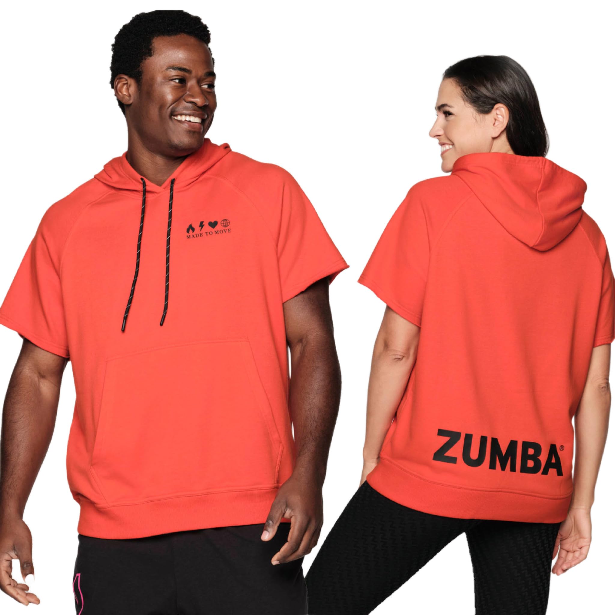 

Zumba Wear Футболка с коротким рукавом Размер Z2T000023 Толстовка, XS, Оранжевый, оранжевый