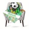 240Gm2 Football Style Customize Your Name Outdoor Blanket Suitable For All Seasons Comfortable And Warm Soft Blanket Suitable For Travel Gifts For