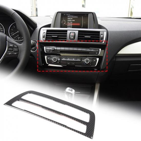 ABS Carbon Fiber Console Air condition Panel Cover Trim for BMW 1 2 Series 17-19