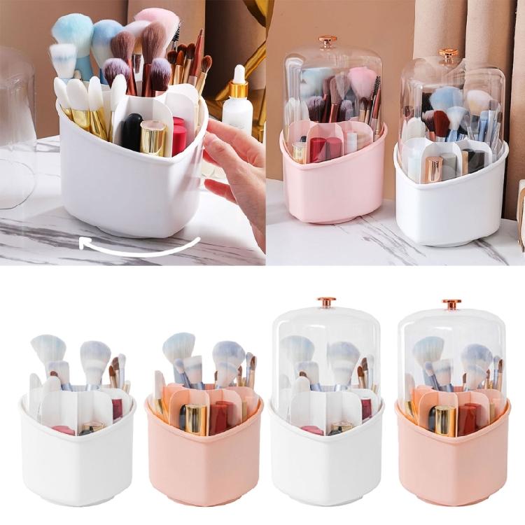 Makeup Brush Holder Organizer 360° Rotating Pen Holder Desktop Storage Cup