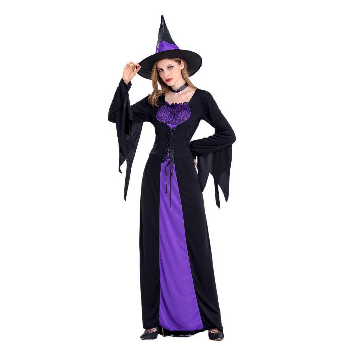 

Purple Demon Witch Plus Size Costume for Halloween & Stage Performance (2025 European & American Style) L