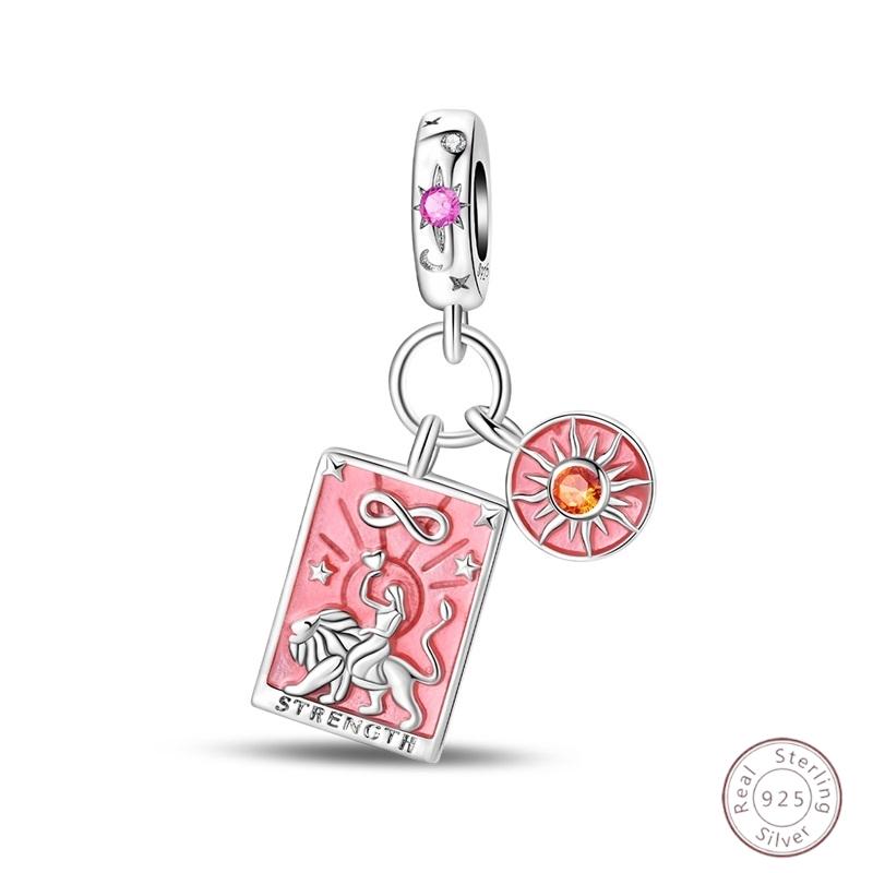 Copper Charms Bead Sun Moon Stars Magic Tarot Charm Pendants Fit Original Bracelets Women Fine Jewelry Accessories