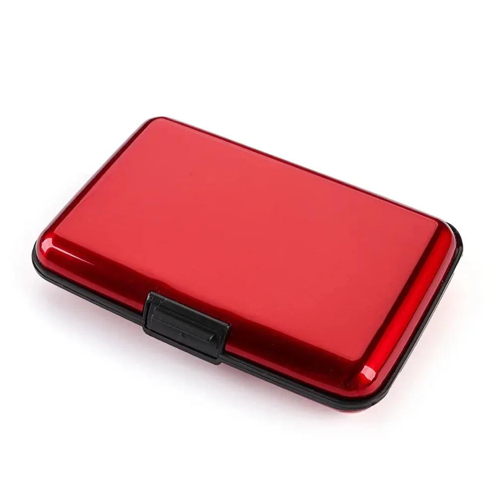 RFID Blocking Credit Card Holder Coin Purse Aluminum Metal Waterproof Anti-Theft Wallet Business for Men Women Card Case