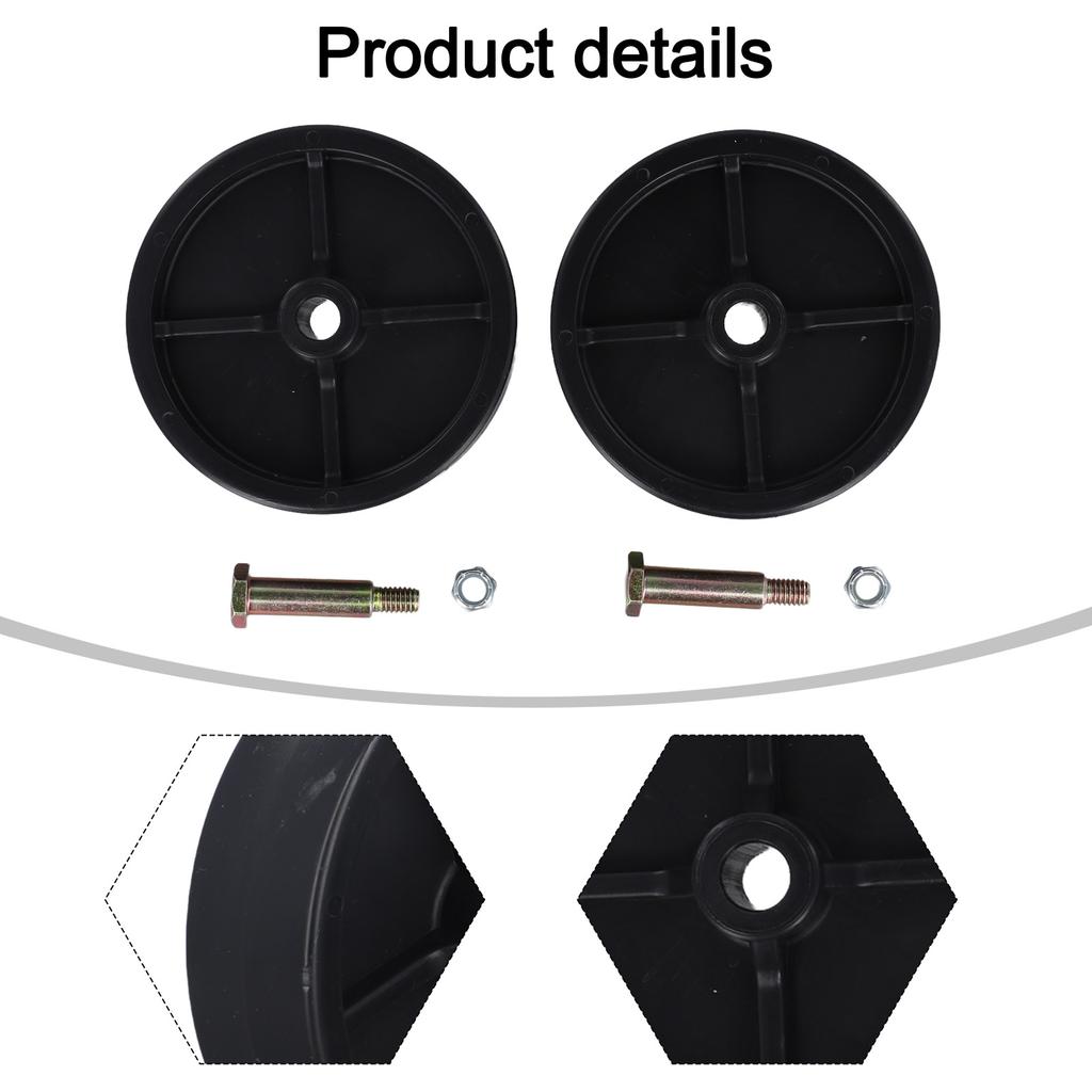 Set of 2 Deck Wheels and Hardware For for Troy and For Cadet Compatible with 1120337 7340973 Enhances Mowing Efficiency