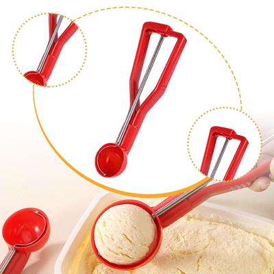 Keksportionierer Schöpfer Einfache Entnahme Küchenwerkzeug Rot Zeitsparend Portionierer Eis für