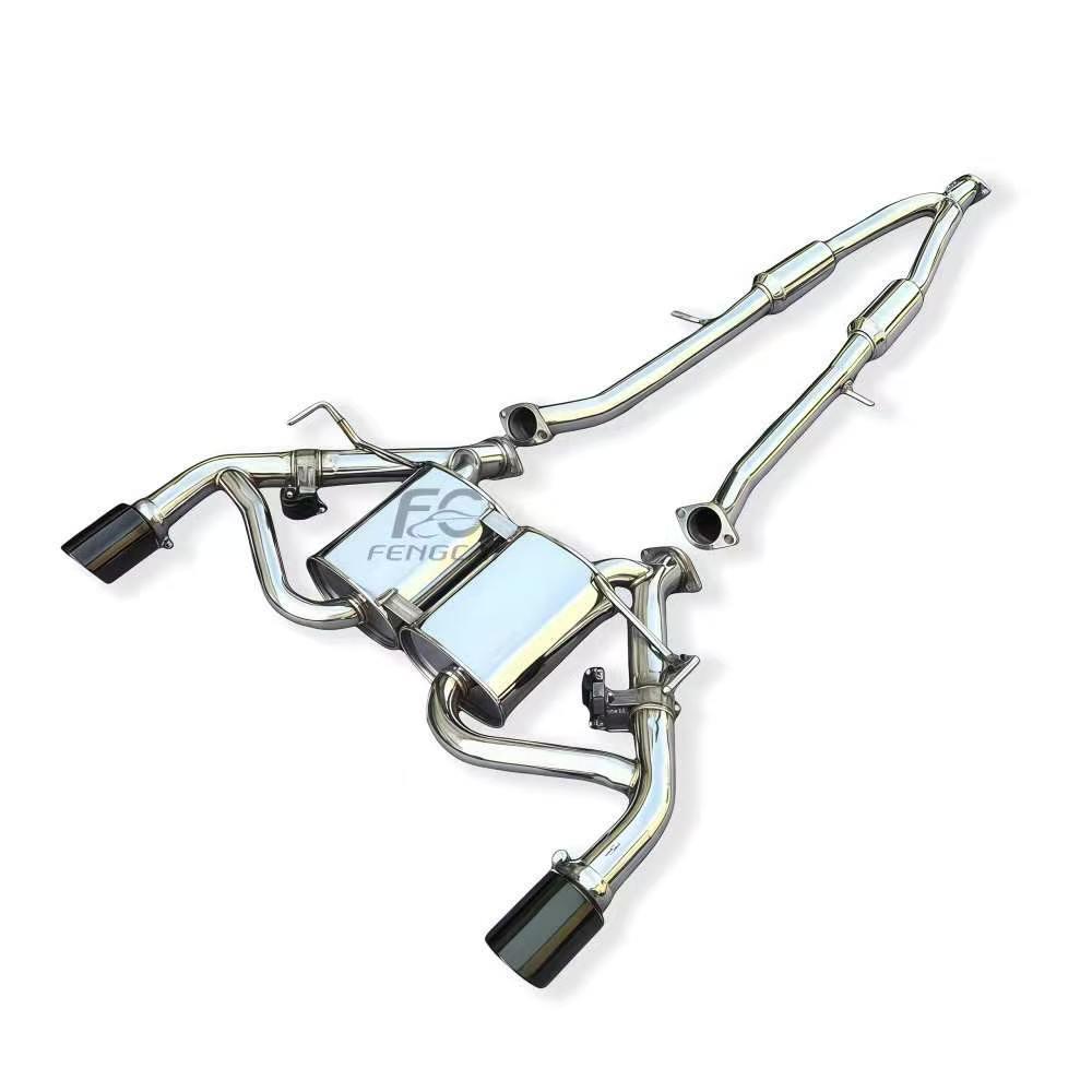 Stainless Steel Rear Exhaust Muffler with Valve Controller for Infiniti Q50 3.7