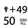 50 Pieces Bumper and Grille Clips for Renault