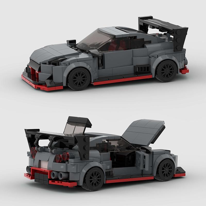 Moc F1 City Speed Sports Racing Car Building Blocks Brick R34 Rx-7 Vehicle Supercar Fast & Furious Mk4 Supra Kids Toys
